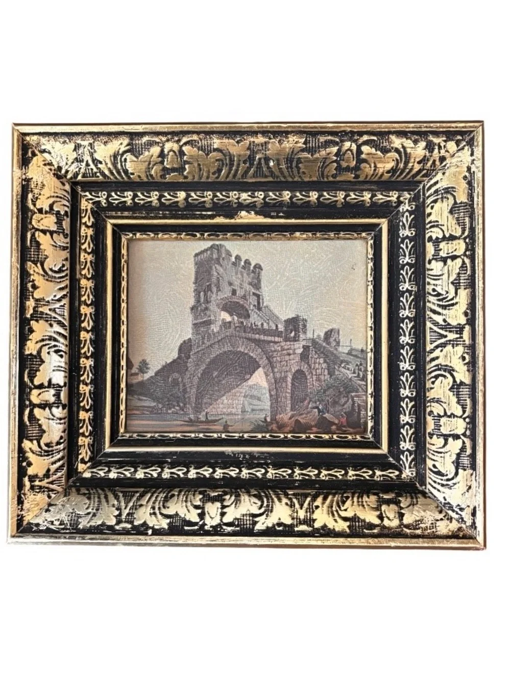 VINTAGE➕MCM Windsor Art Roman Ruins Triptych Set Of 3